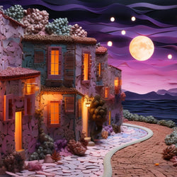 adorable night sky diamond painting