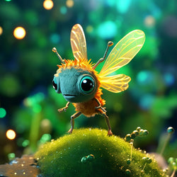 Cute Honey Bee with Big Eyes