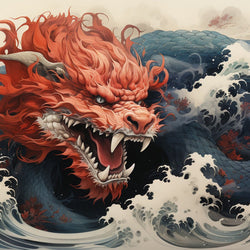 Furious Dragon painting by Diamond