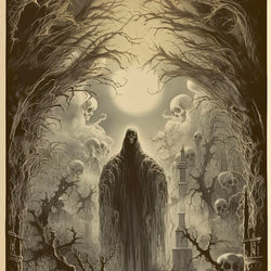 Ghostly Village Painting by Diamond