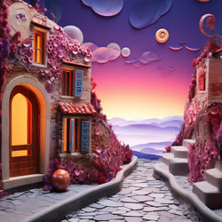 morning beauty street diamond painting