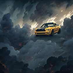 Mustang in the Clouds Paint with Diamond