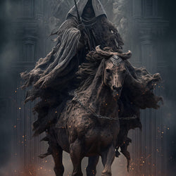 Warrior Riding Horse Diamond Painting