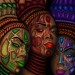 African Women Full Drill Painting Kit