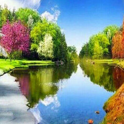 Beautiful Lake Paint by Diamonds