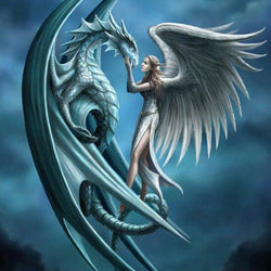 Girl & Dragon Diamond Painting