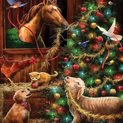 Animals, Birds & Christmas Tree Diamond Painting