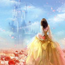 Anime Princess & her Castle Diamond Painting
