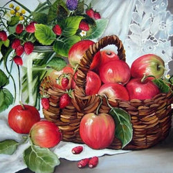 Apple Basket Paint by Diamonds