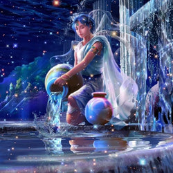 Aquarius Zodiac Diamond Painting Kit