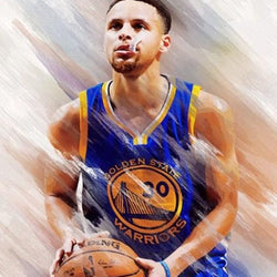 Basket Ball Player Paint by Diamonds