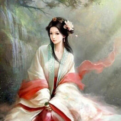 Japanese Lady DIY Painting