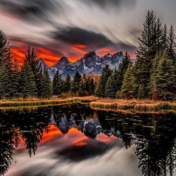 Beauty of Nature Painting with Diamond