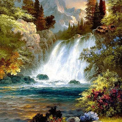 Best Waterfall Paint by Diamonds