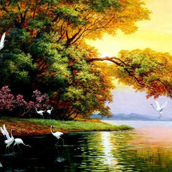 Lake Landscape Diamond Painting Kit