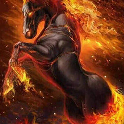 Blazing Horse Paint by Diamonds