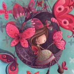 Butterflies & Little Fairy Paint by Diamonds