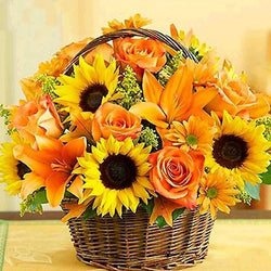 Roses & Sunflowers Diamond Painting Kit