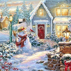 Chrismas and Snow Diamond Painting