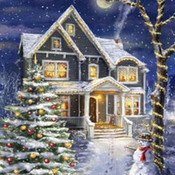 Christmas House Diamond Painting Kit