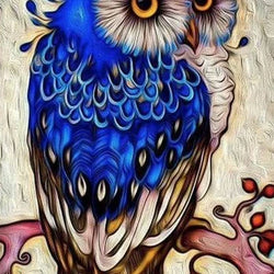 Colorful Owl-Diamond Painting