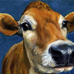 Cow Face Close up Paint by Diamonds