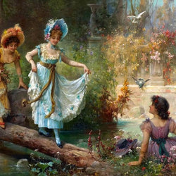 Crossing the Stream Paint by Diamonds