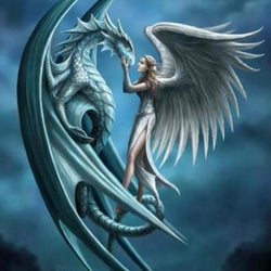 Dragon & Angel Paint by Diamonds