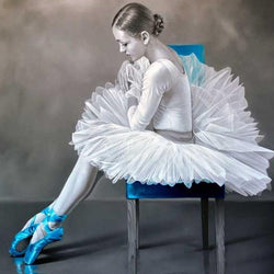 Elegant Ballet Girl Paint by Diamonds