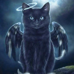 Fantasy Black Cat Paint by Diamonds