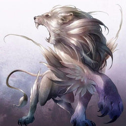 Fantasy White Lion Diamond Art Kit 