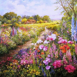 Field of Colorful Flowers Diamond Painting