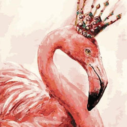 Flamingo King Paint by Diamonds