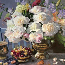 Flowers and Grapes Diamond Painting