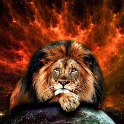 Galaxy Lion Diamond Painting Kit