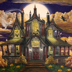 Halloween Haunted House Paint by Diamonds