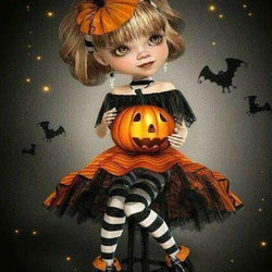 Halloween Princess Paint by Diamonds