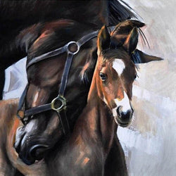 Horse Painting with Diamond 