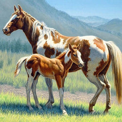 Horse Full Drill painting