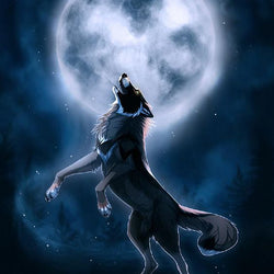 Howling Wolf-Diamond Painting