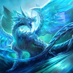 Ice Crystal dragon Diamond Painting Kit
