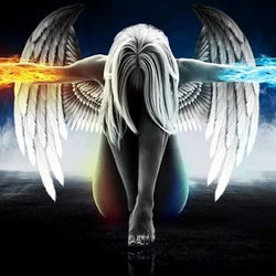 Ice & Fire Angel Paint by Diamonds