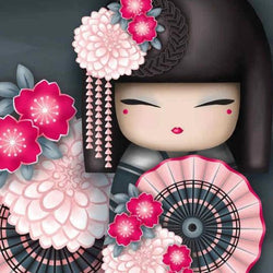 Japanese Doll Paint by Diamonds