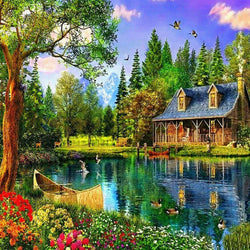 Lake View DIY Diamond PAinting