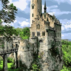 Lichtenstein Castle DIY Painting