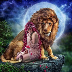 Lion Queen Paint with Diamonds