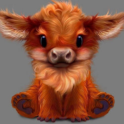 Cartoon Cattle Diamond Painting