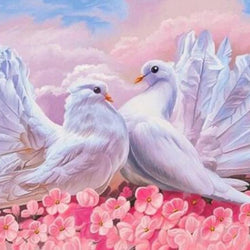 Love Pigeons Diamond Painting Kit