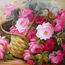 Flower Basket Diamond Painting