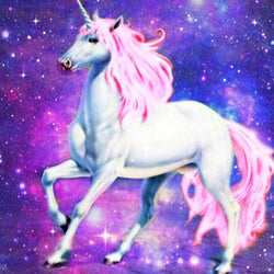 Magical Unicorn in Galaxy Diamond Painting